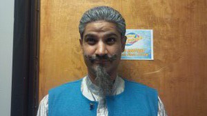 Kuldip Korotana in the Heavy Dodger character costume